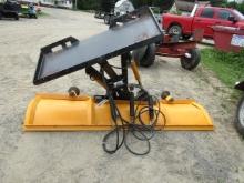 7'6" SNOW PLOW WITH SKID STEER QUICK ATTACH