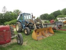 FORD 7600 W/ ALLIED 590 LOADER CAB, HEAT, AIR