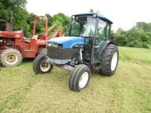 NEW HOLLAND TN55D WITH CAB, HEAT, AIR, 2WD,