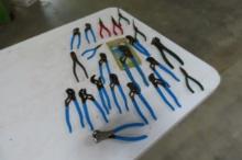 GROUP OF PLIERS AND CHANNEL LOCKS