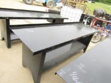 METAL WORK BENCH 93 X 25 1/2 X 32