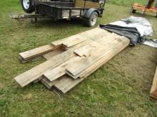 LUMBER AND SHIP LAP - VARIOUS LENGTHS SOLD AS