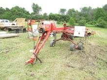 KUHN ROTARY RAKE WAS A TWIN RAKE, FARM TOOK