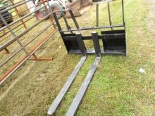 NEW KIVEL 4200LB 48" WALK THROUGH SKIDSTEER PALLET