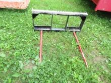 NEW KIVEL DUAL BALE SPEAR SKIDSTEER ATTACHMENT