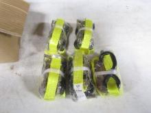 NEW LACLEDE 1"X15' RATCHET TIE DOWNS 5 TIMES BID