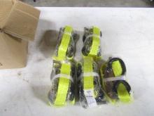 NEW LACLEDE 1"X15' RATCHET TIE DOWNS 5 TIMES BID