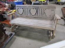 AMISH MADE GLIDER BENCH