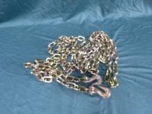 3/8 20FT G70 RATED DOUBLE HOOK CHAIN