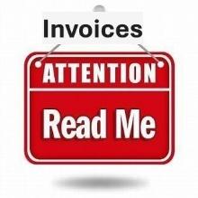 INVOICES WILL BE MAILED SUNDAY MORNING AFTER THE