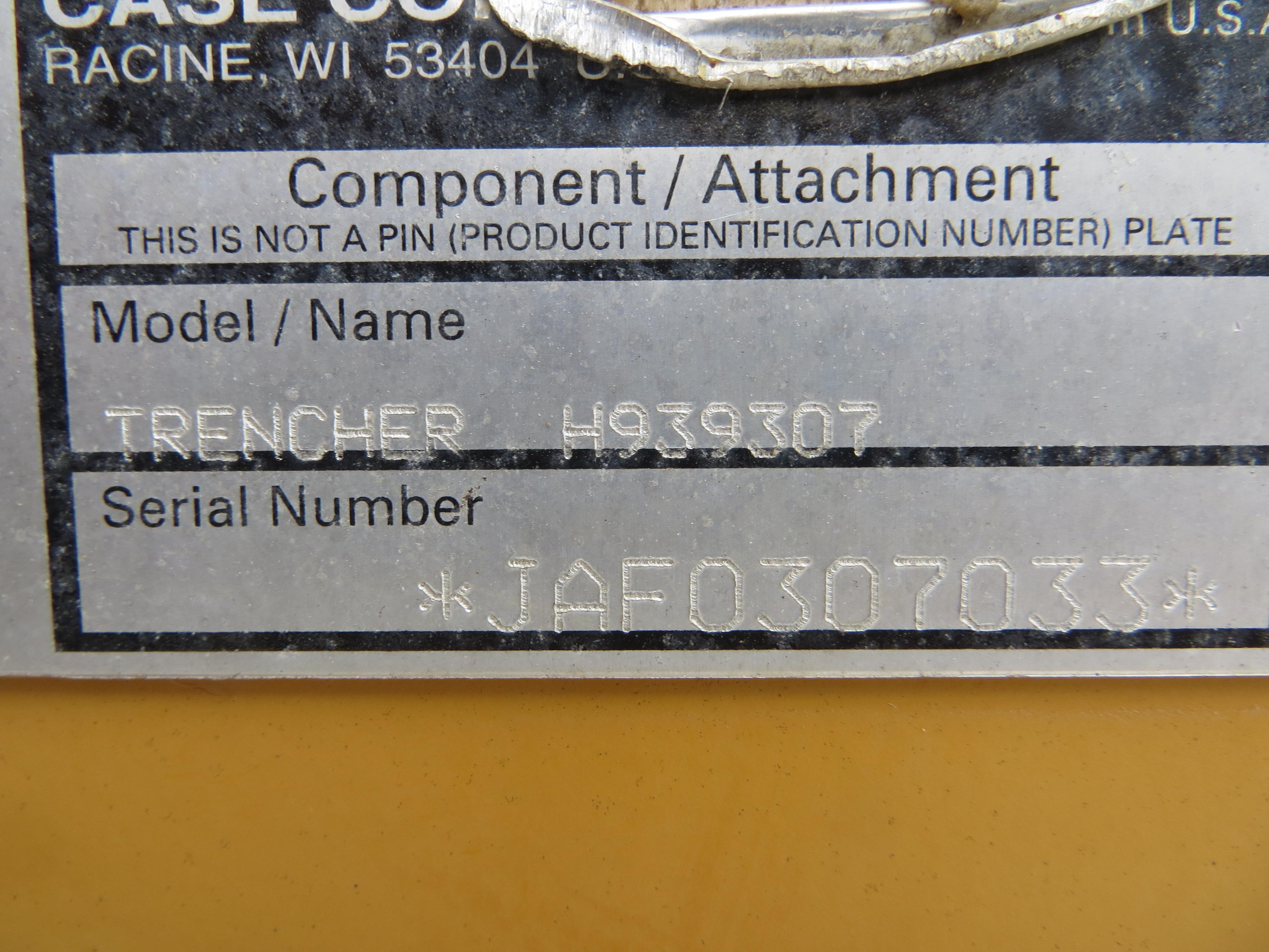 Case 460 diesel trencher