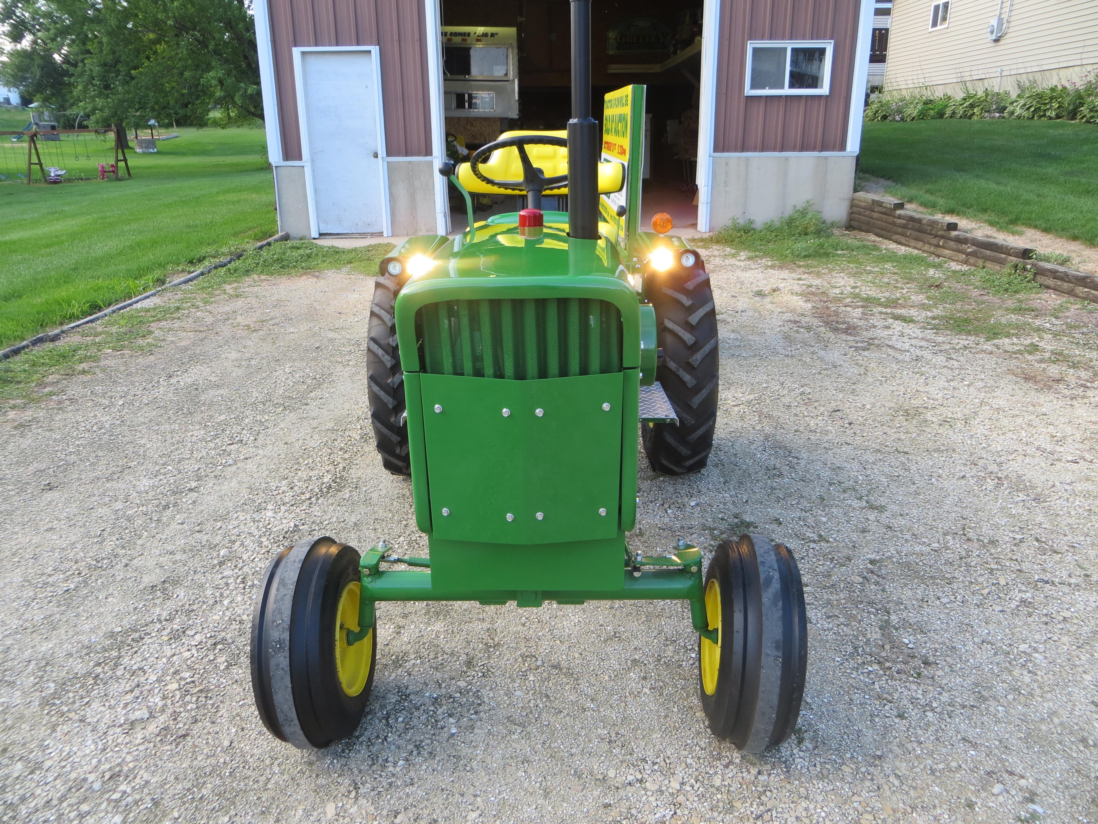JD 4020 Diesel & GP JD 3 bottom plow 1/2 scale, one of a kind