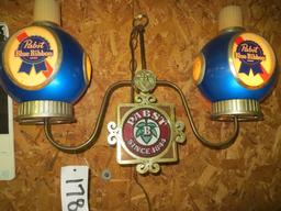 Pabst Blue Ribbon Beer Light Since 1844 - Working & Excellent  Condition