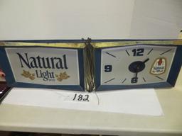 Natural Light Beer Light - Clock Works but doesn't Light Currently