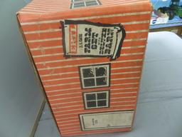 Ertl J. I. Case Farm Set w/deluxe barn w/2390 Case tractor wagon, disc, plow