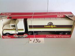 Nylint	Overnight Express  Louis Rich semi trailer