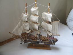 2 Model Ships Cutty Sark (slight damage) and one no name