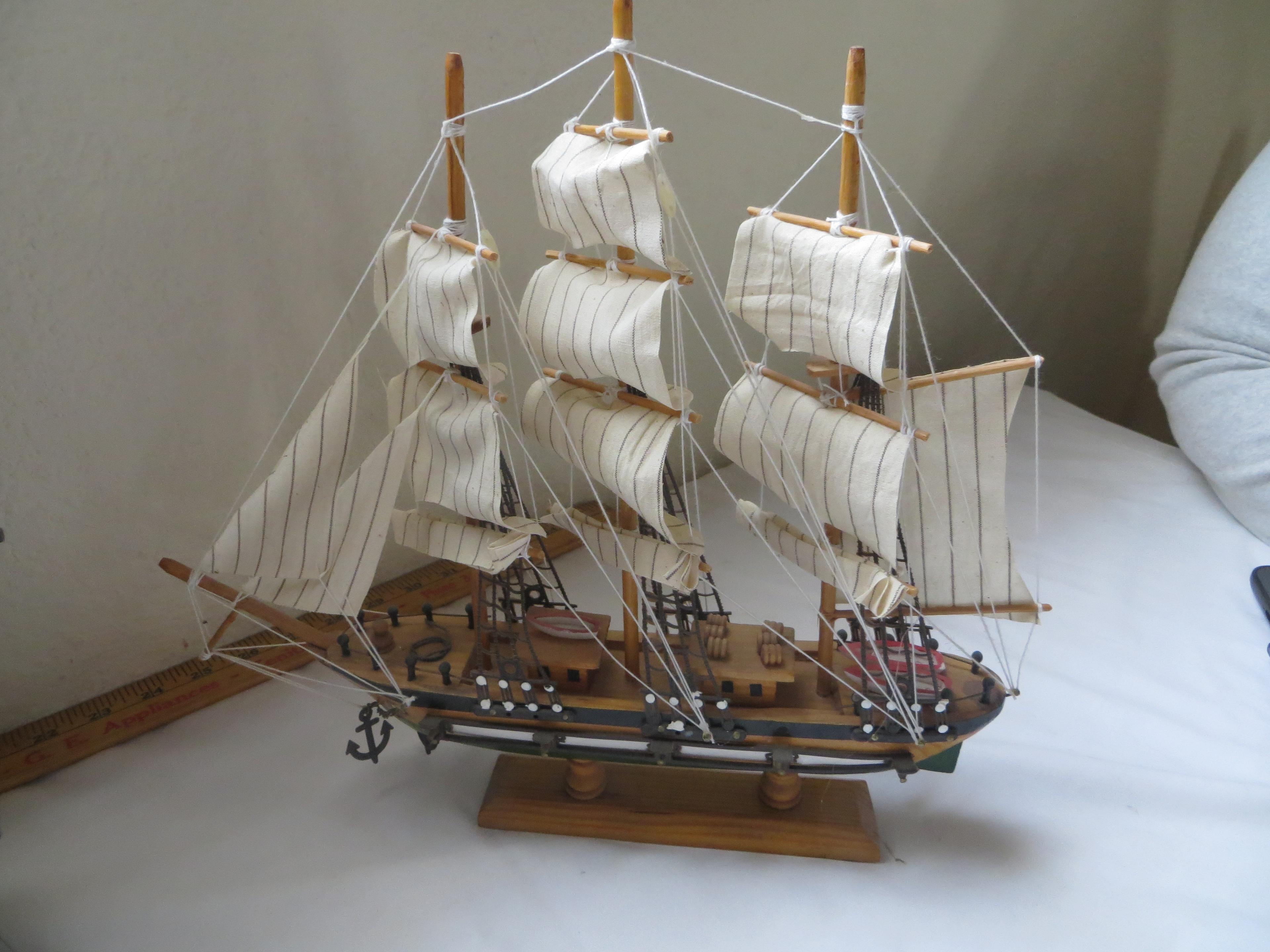 2 Model Ships Cutty Sark (slight damage) and one no name