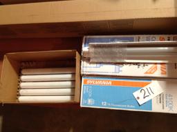 Must pick up  12-T8 4' florescent, 4 T12 4' florescent, 3 - 4' TA LED, 4 - 14 watt T12 fl