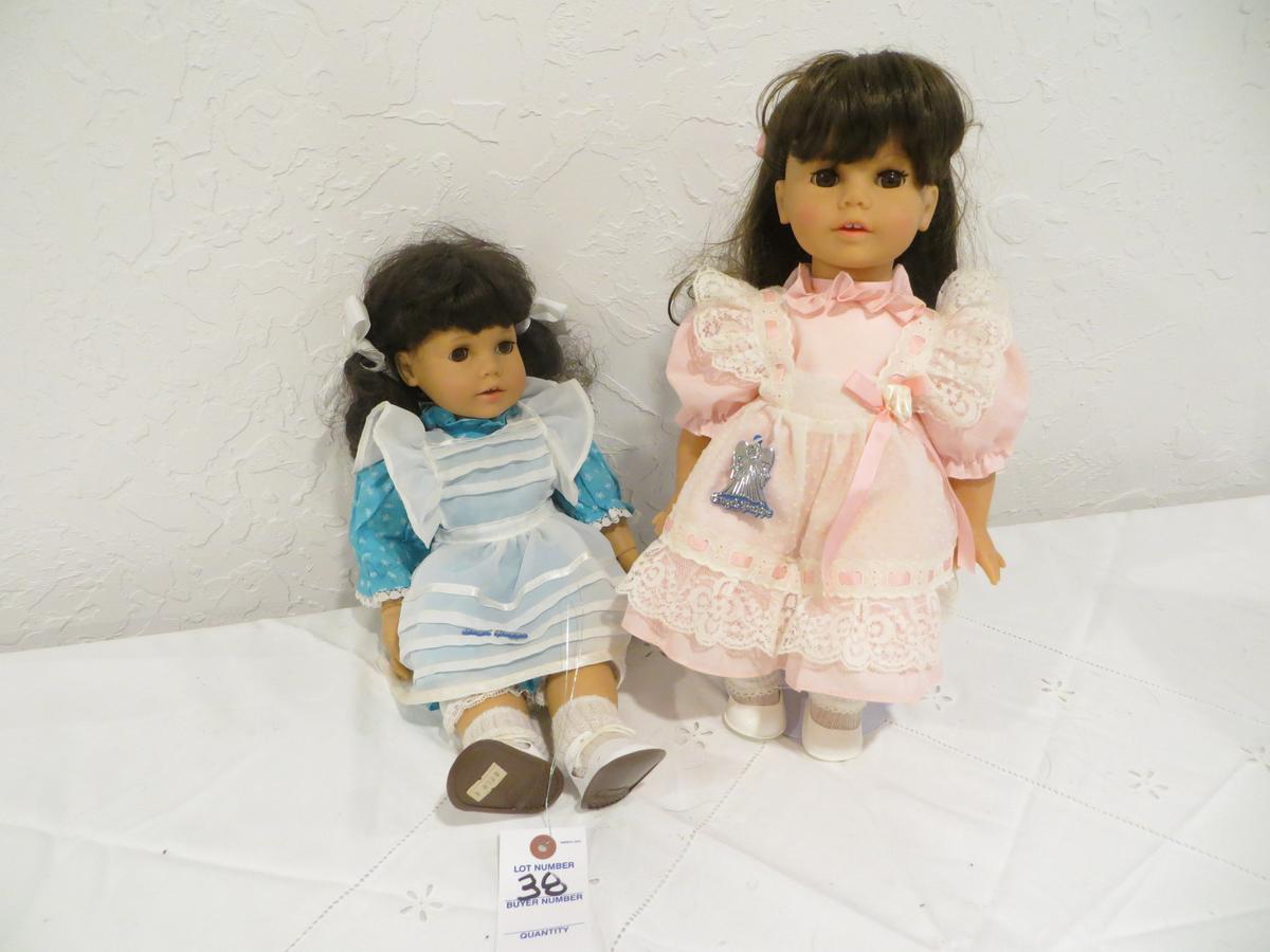 Angel Buppe Dolls 2 pcs 1 blue dress 1 pink dress