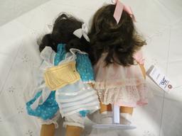 Angel Buppe Dolls 2 pcs 1 blue dress 1 pink dress