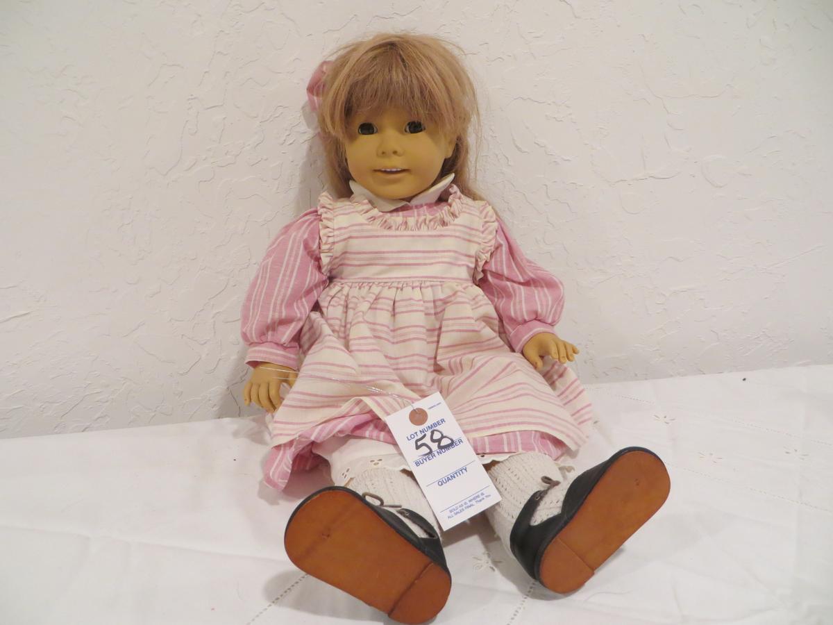 Gotz Doll Pink and White Dress