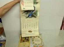 vintage calendars, 1936, 1951,1955 Morrell Pride meat calendars