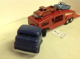 Structo Car Hauler w/2 cars, repaint