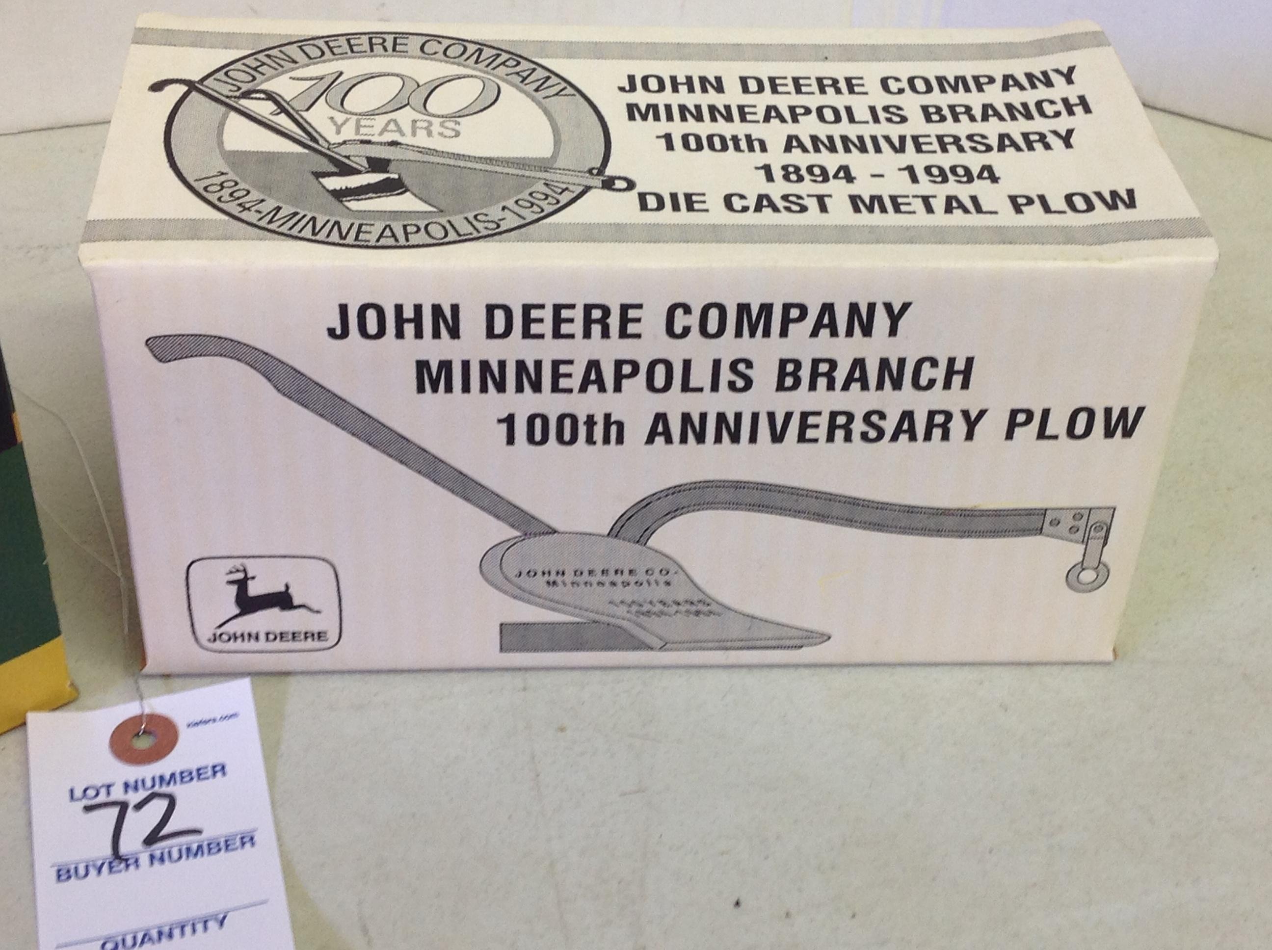 2 John Deere self scouring Steel Plow, 100th Anniversary & 175th Anniversar