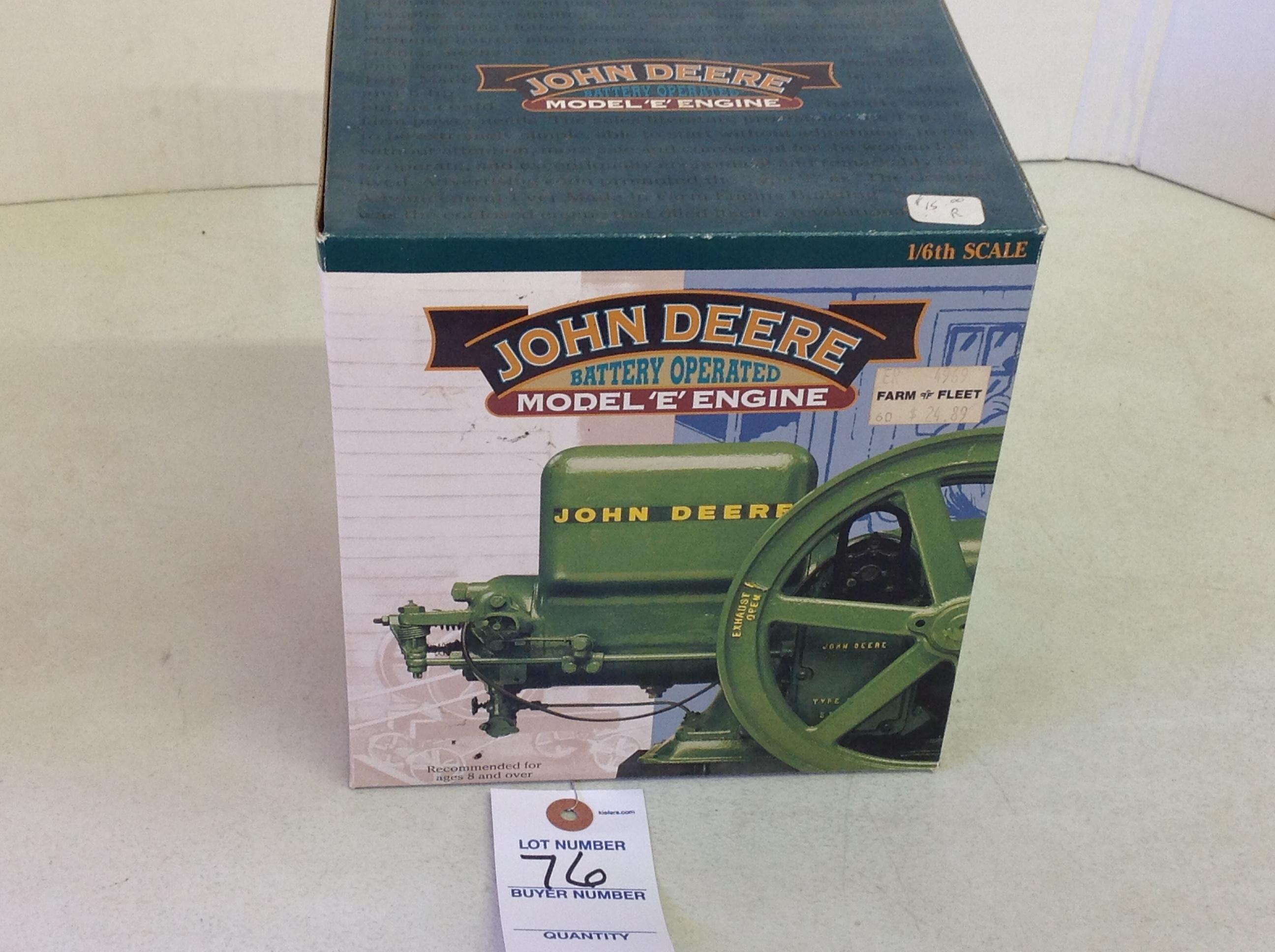 John Deere Battery Operated Model "E" Engine