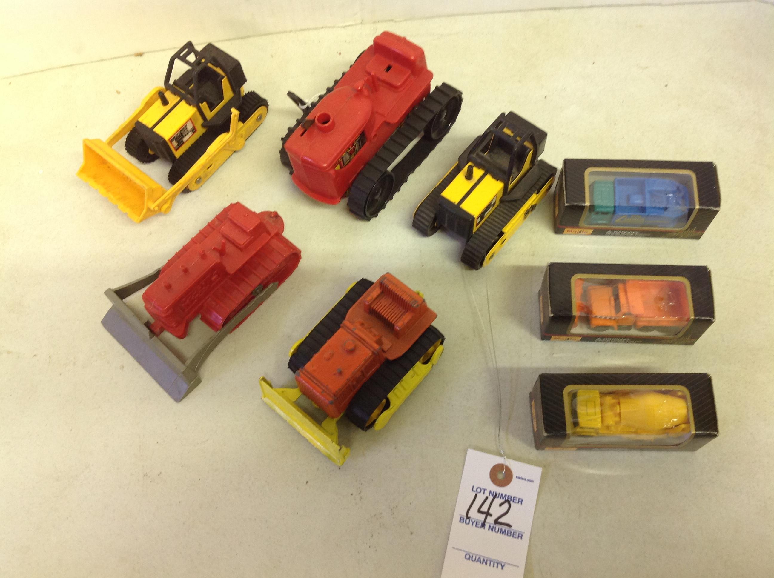 assortment of crawlers & dozers, Tootsie, Maisto, Marx