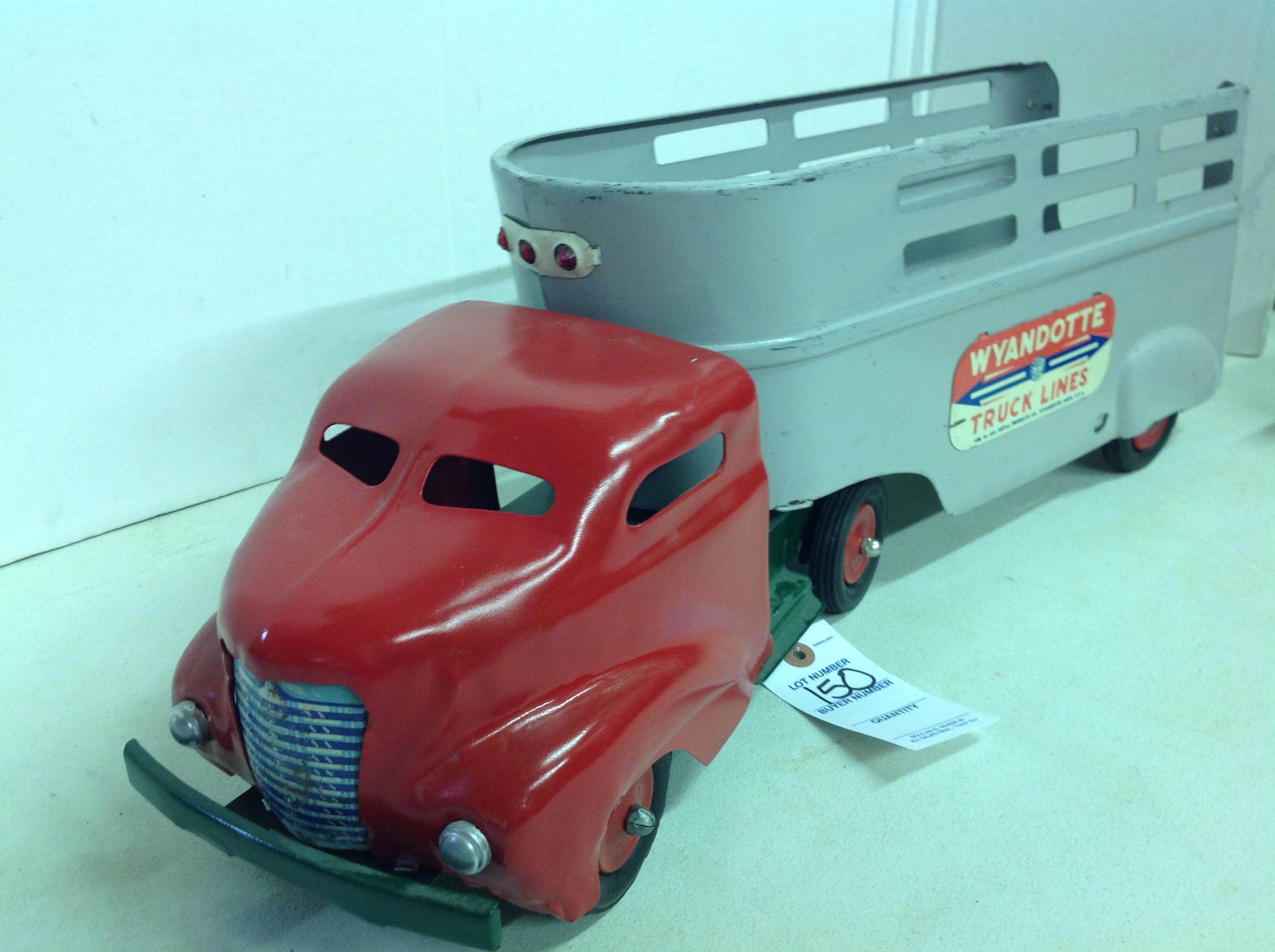 Wyandotte Pressed Steel Truck Lines toy Truck