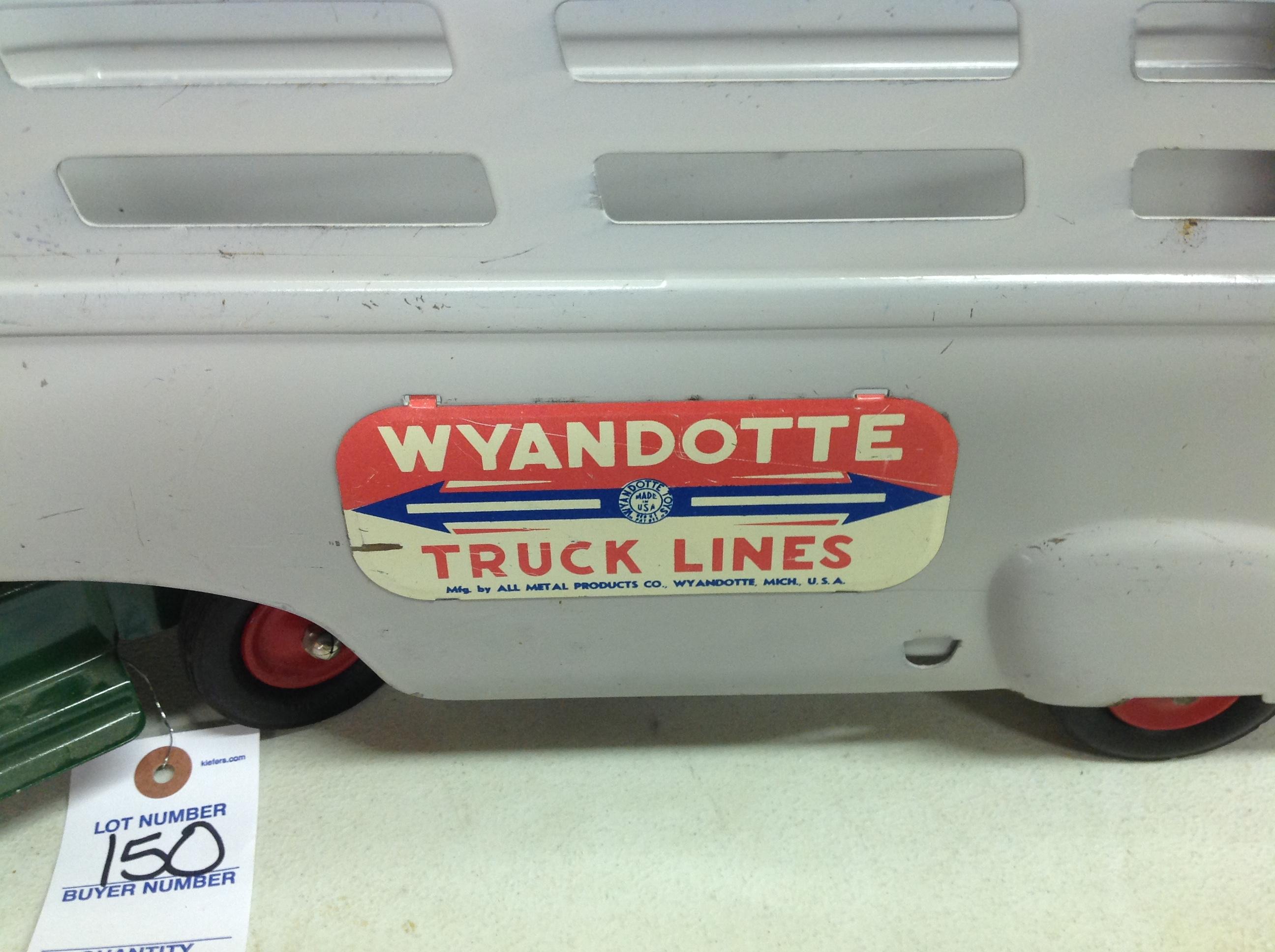 Wyandotte Pressed Steel Truck Lines toy Truck