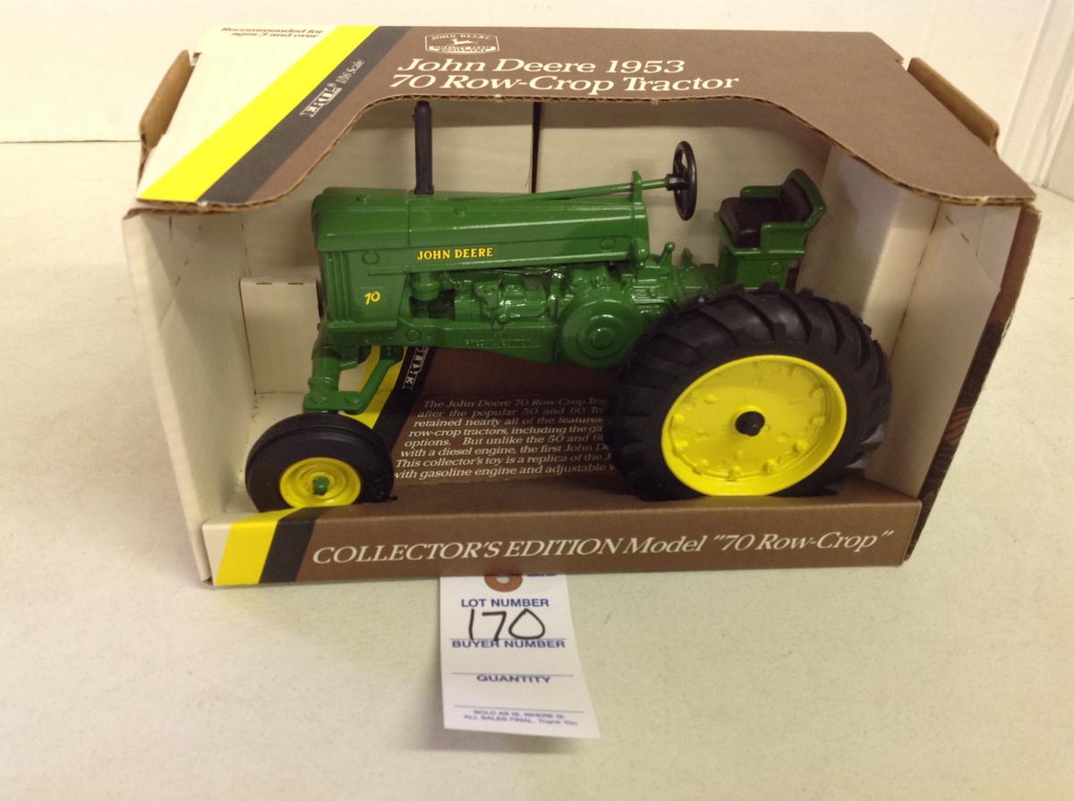 John Deere 1953 70 Row-Crop, w/f Tractor, NIB, Mint