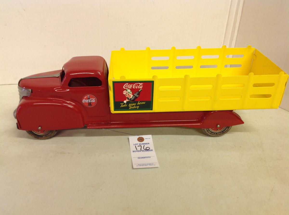 Louis Marx & Co, Coca Cola Delivery Truck Toy, Pressed Steel Truck