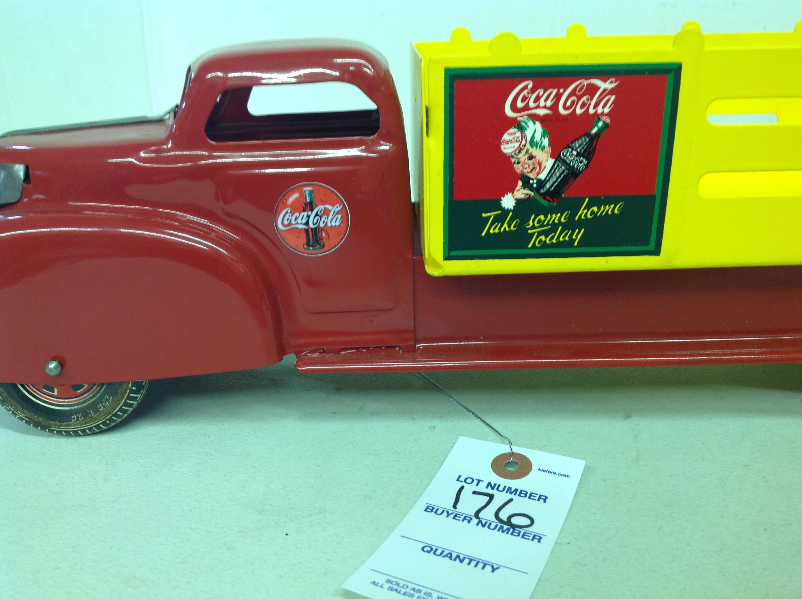 Louis Marx & Co, Coca Cola Delivery Truck Toy, Pressed Steel Truck