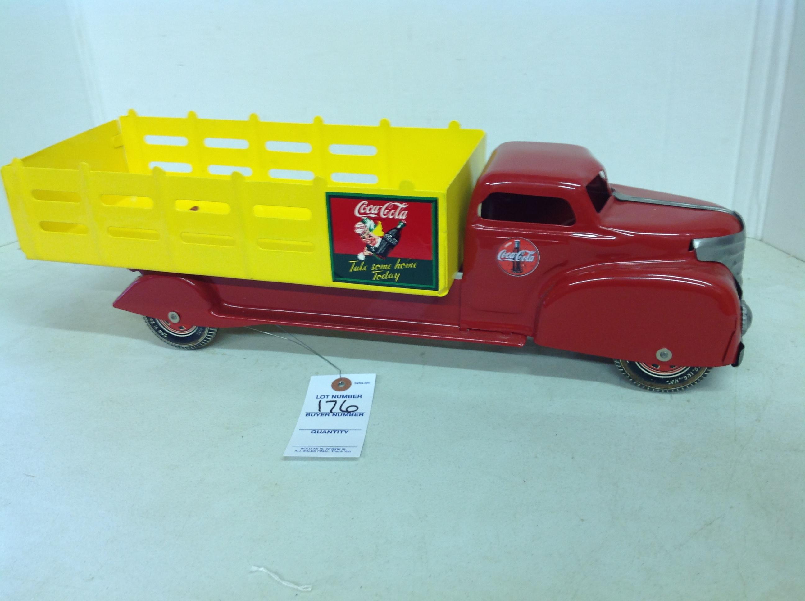 Louis Marx & Co, Coca Cola Delivery Truck Toy, Pressed Steel Truck
