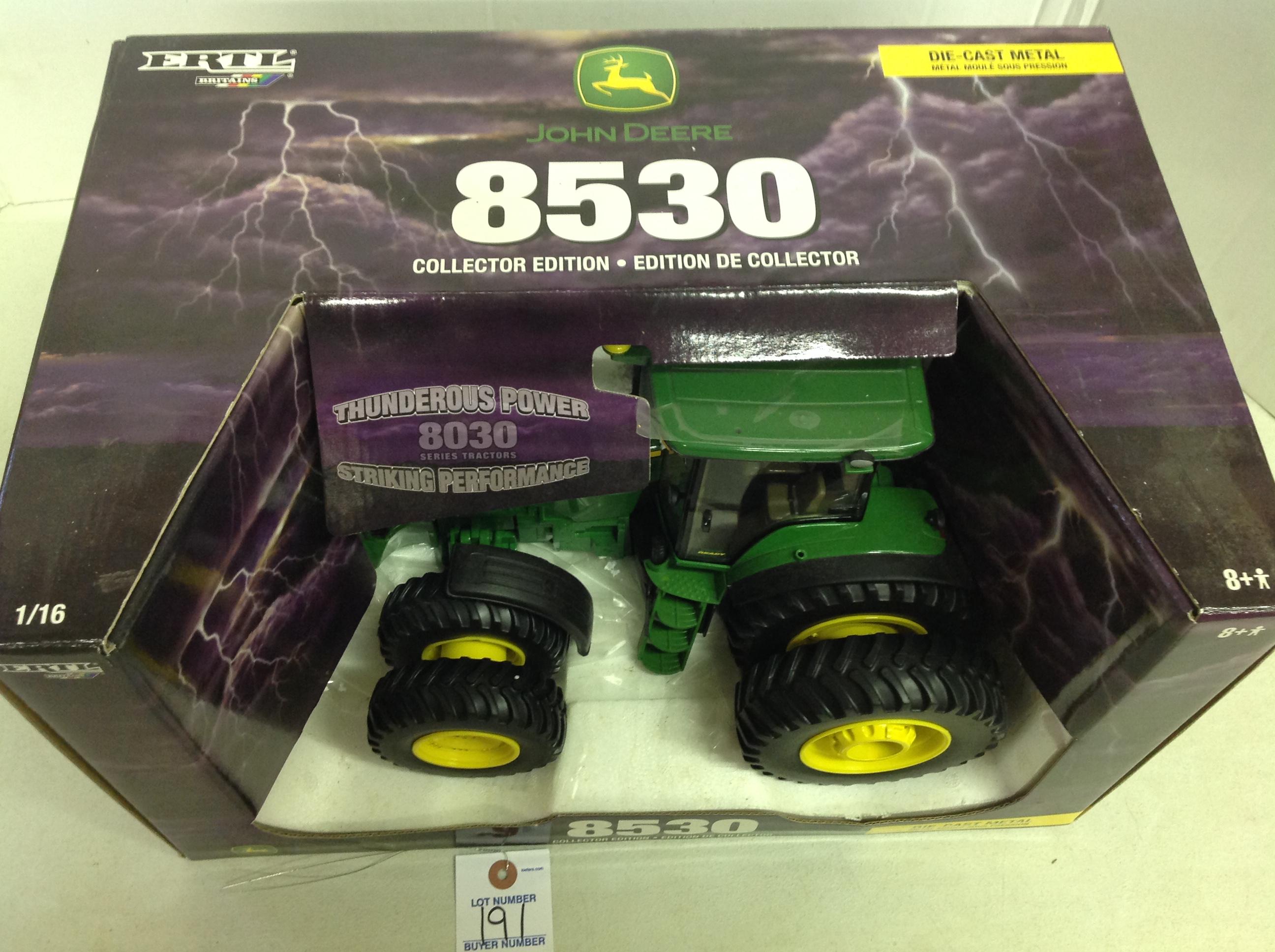 John Deere 8530 Collector Edition, NIB, Thunderous Power 8030 Series Tracto