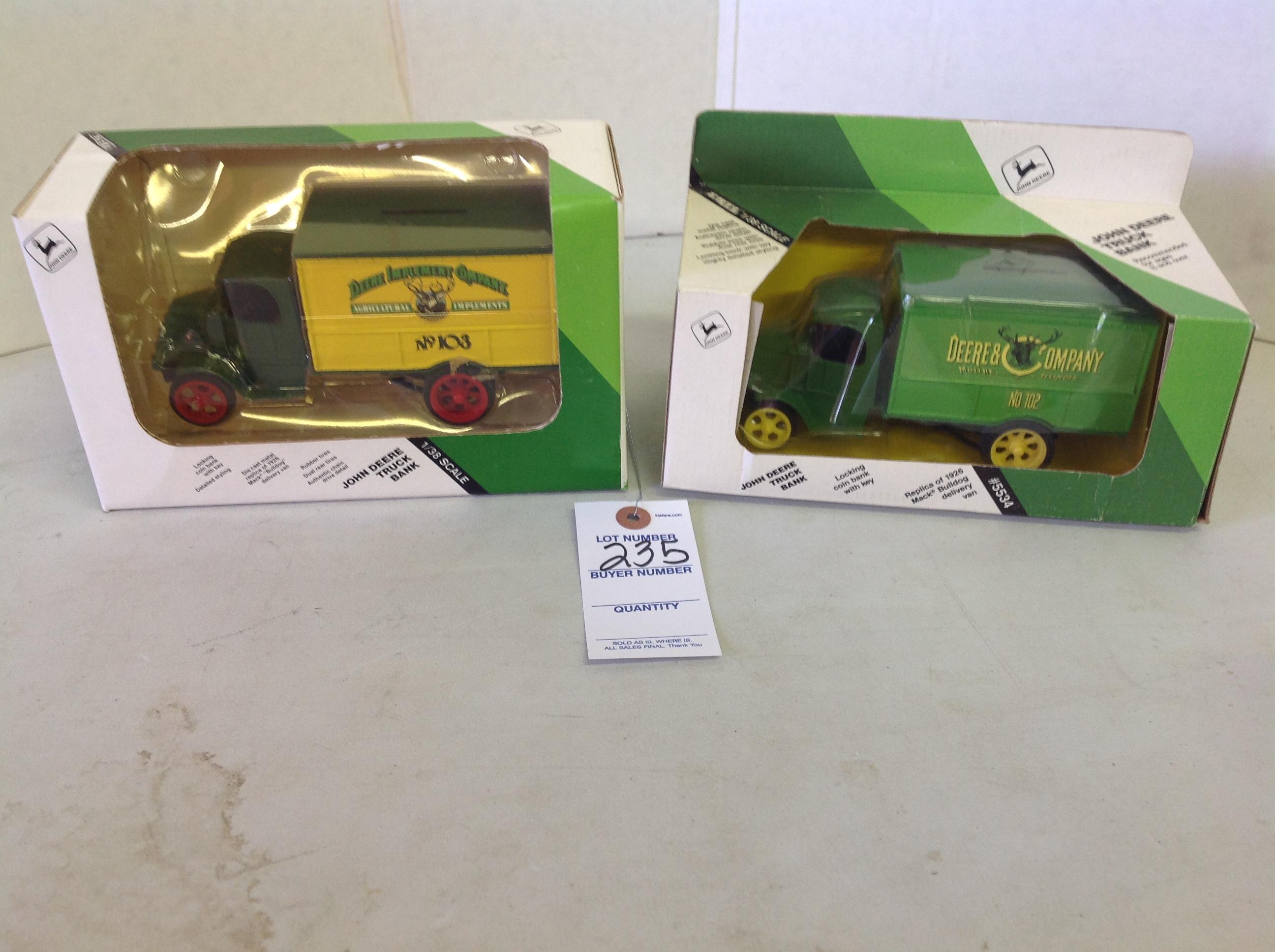 John Deere Truck Bank NO.103 1/33 scale, John Deere 1926 Mack Deliver Bank