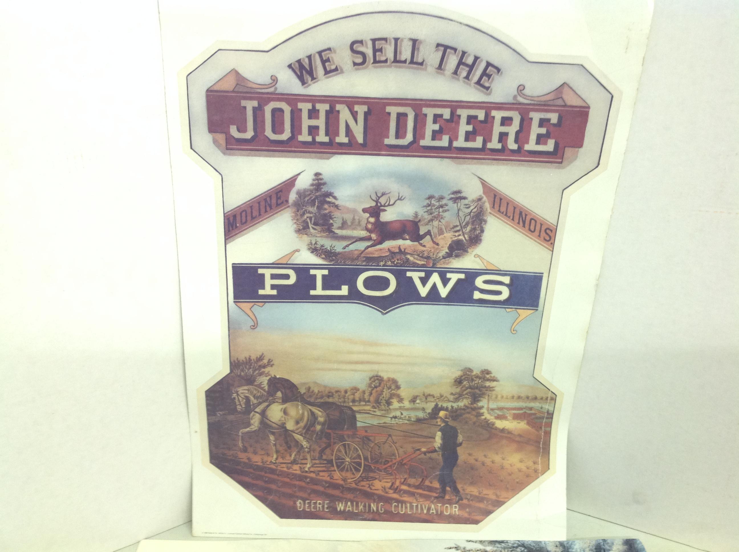 We Sell The John Deere Plow Litho, JD & Co. II Poster Print Williams Co. Gi