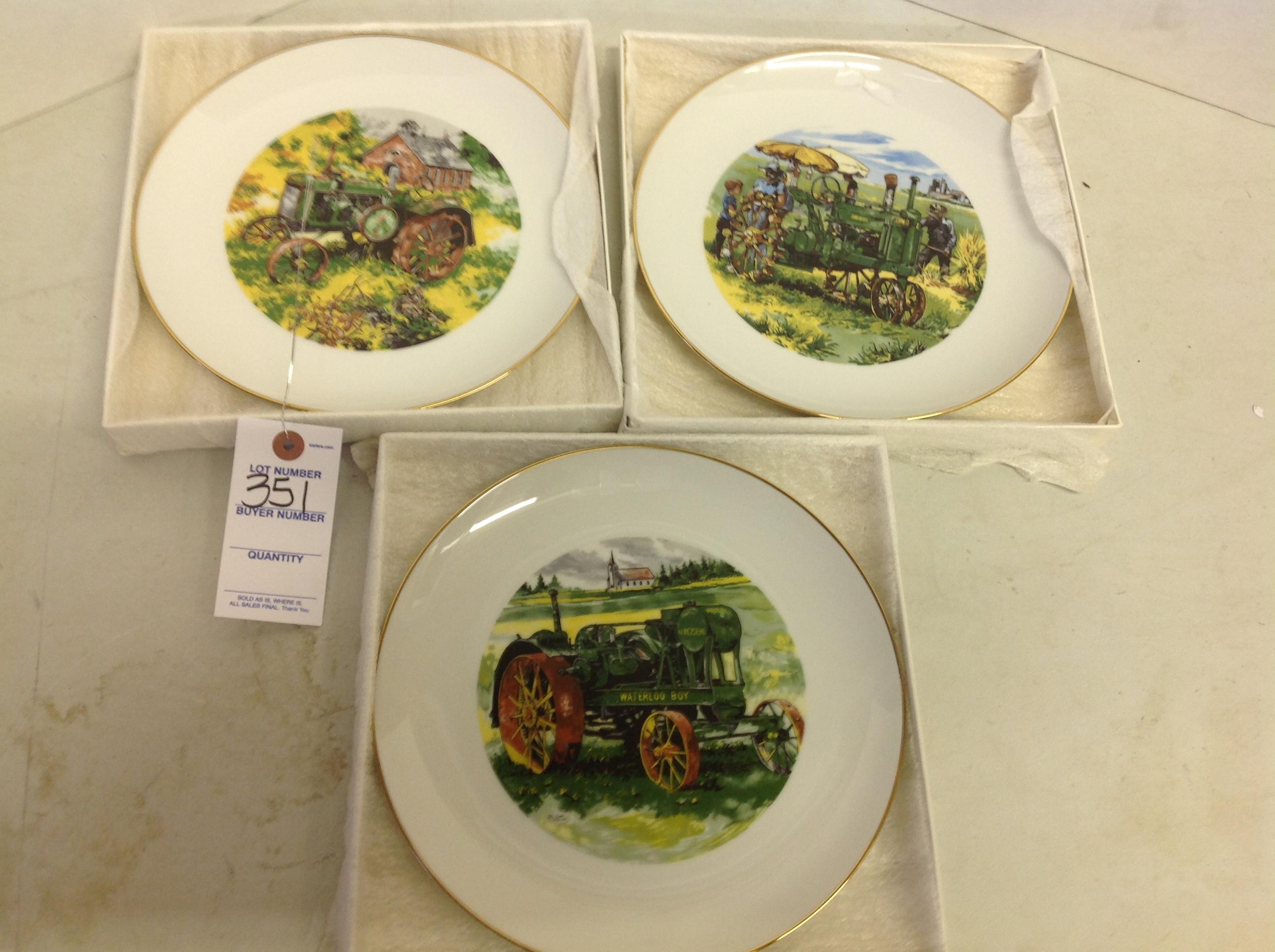 3 John  Deere plates by Raymond L Crouse