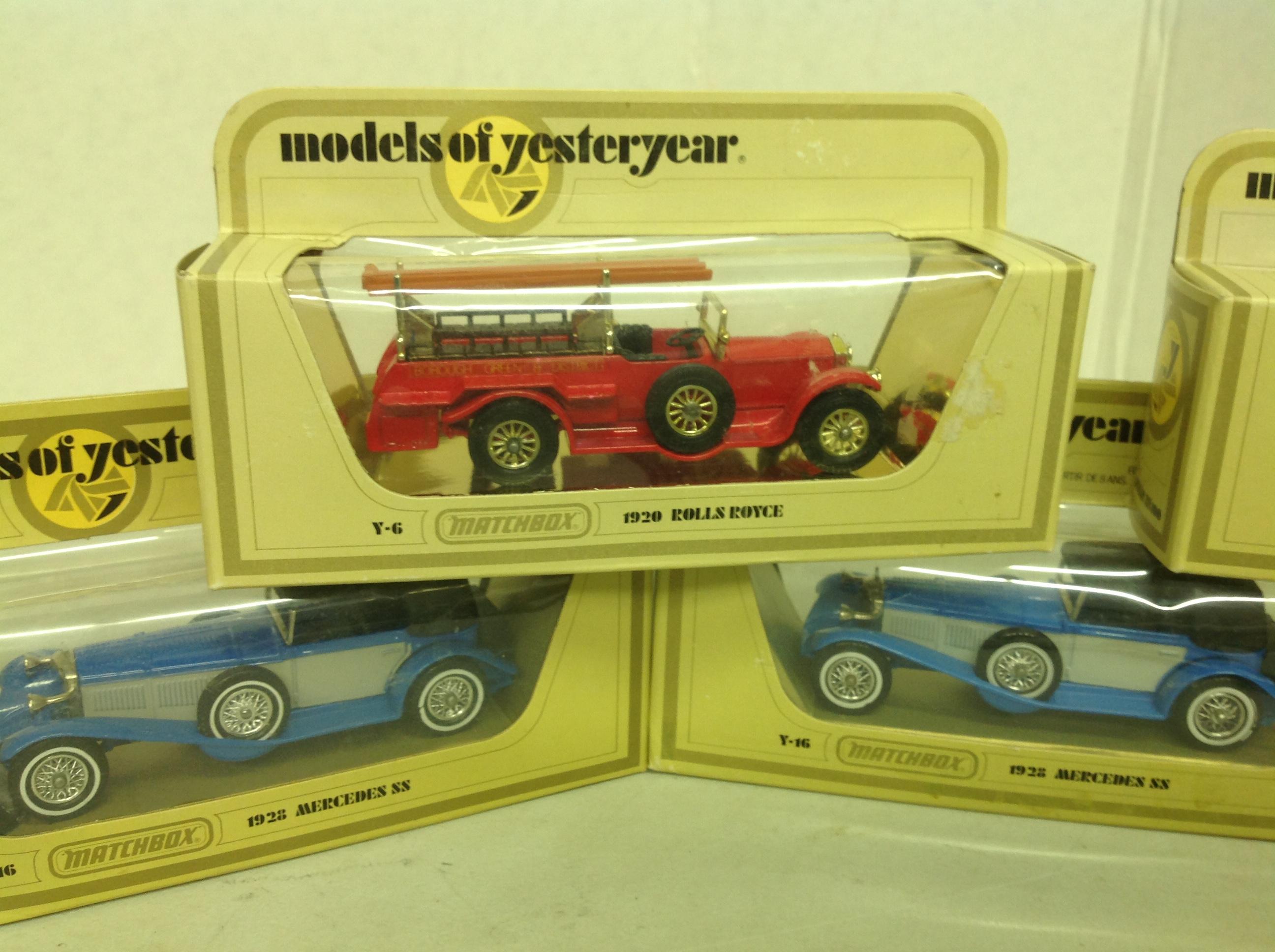 collection of models of yesteryear cars, Match Box