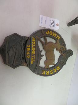 John Deere mail box and John Deere dinner bell