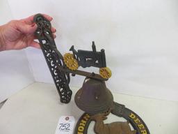 John Deere mail box and John Deere dinner bell