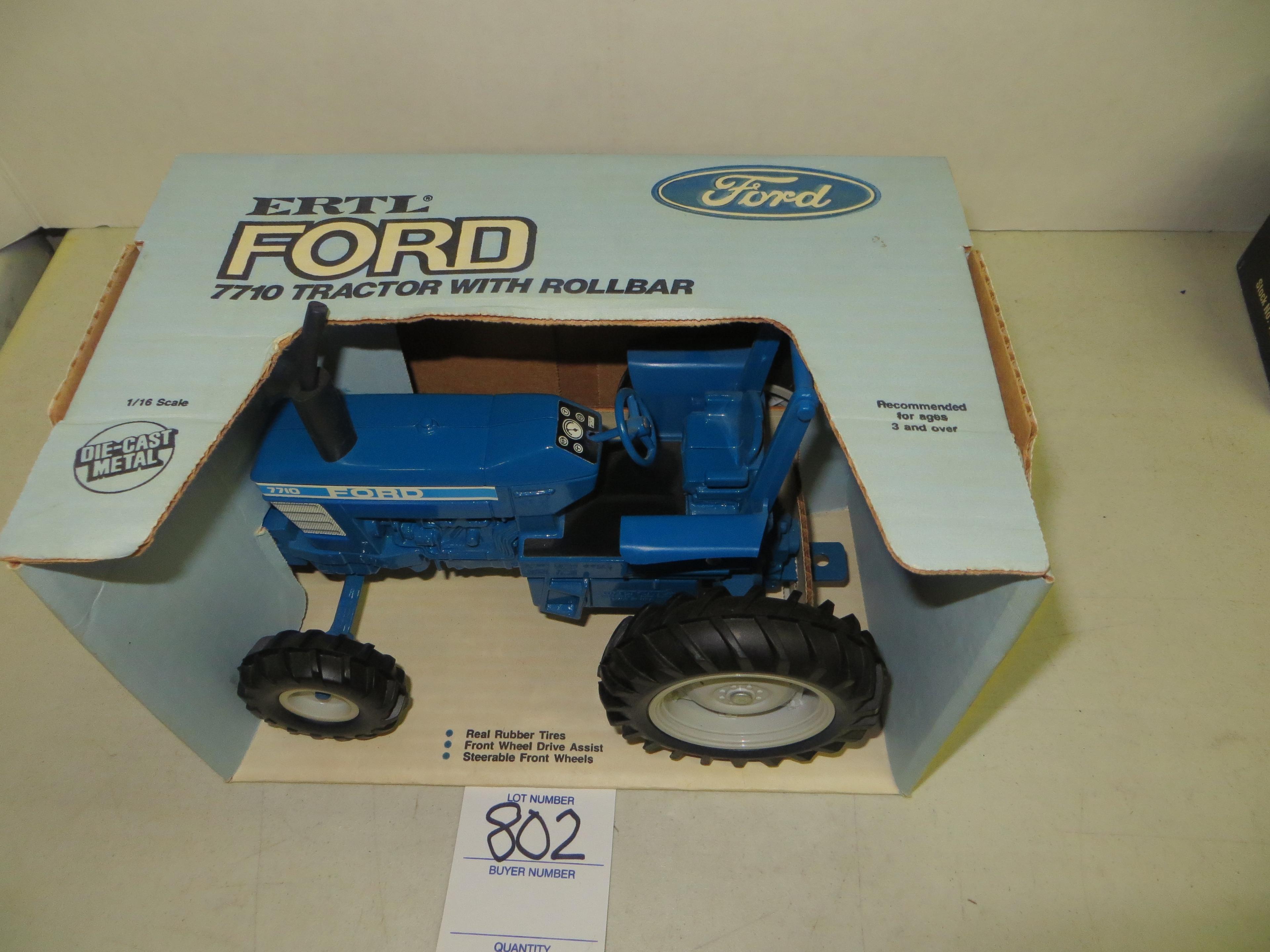 Ford 7710 tractor w/rollbar, mint
