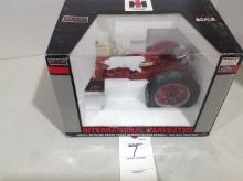 Farmall 350 gas, highly detailed brass tacks demonstrator w/advertiser sign