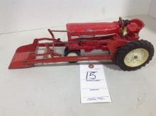 IH tractor w/Tru scale McCormick loader, original