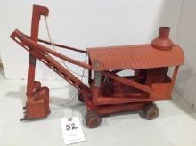 Buddy L Vintage toy steam shovel, mid 20th century, original