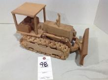 wood bulldozer, with moving parts