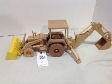 wood backhoe, with moving parts